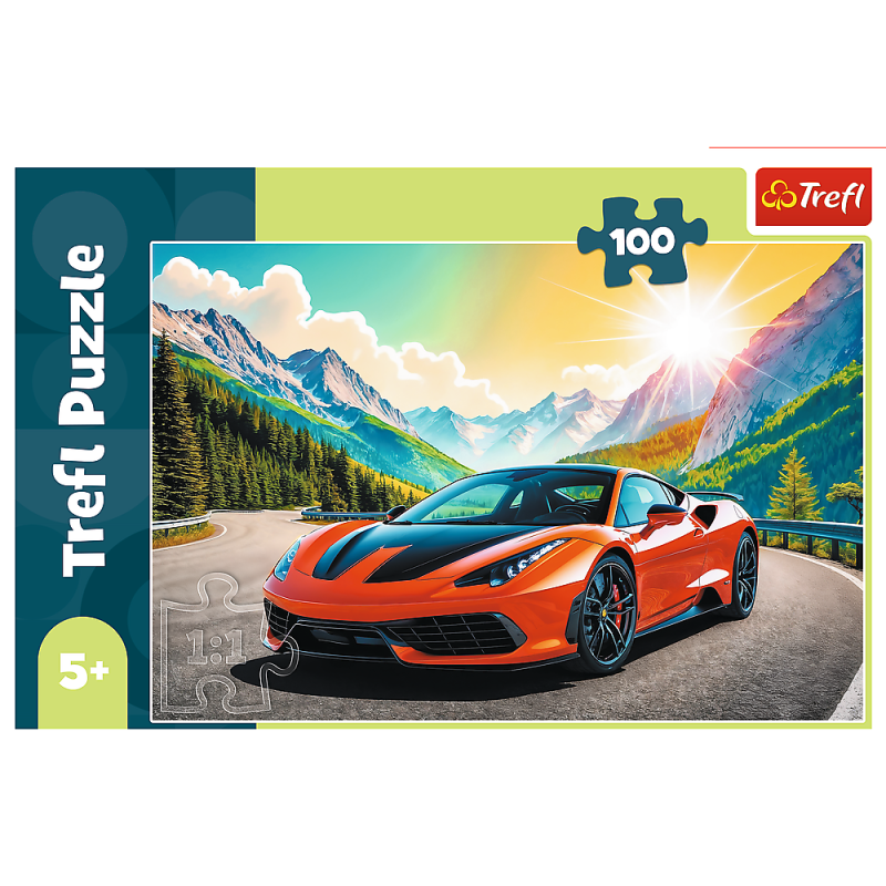 TREFL 16490 Puzzle 100 Wyścig z czasem