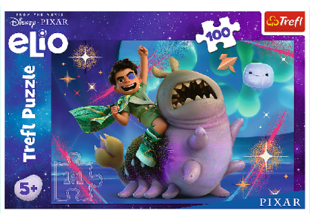 TREFL 16497 Puzzle 100 Elio i kosmiczna przygoda