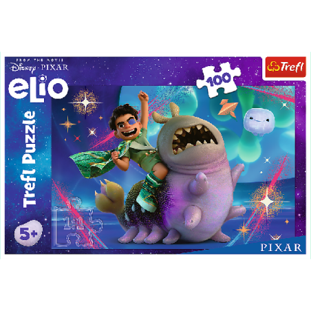 TREFL 16497 Puzzle 100 Elio i kosmiczna przygoda
