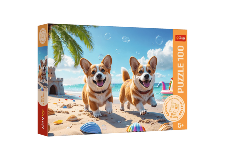 TREFL 16536 Puzzle 100 Corgi - piesek
