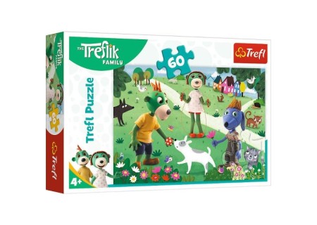 TREFL 17377 Puzzle 60 Radosny dzień Treflików
