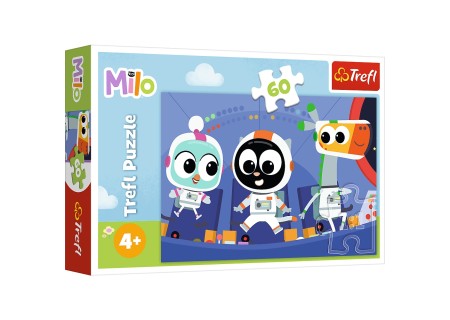 TREFL 17398 Puzzle 60 Czas poznać Milo