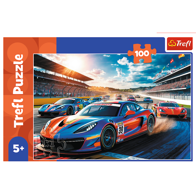 TREFL 17403 Puzzle 100 Szybka wyścigówka