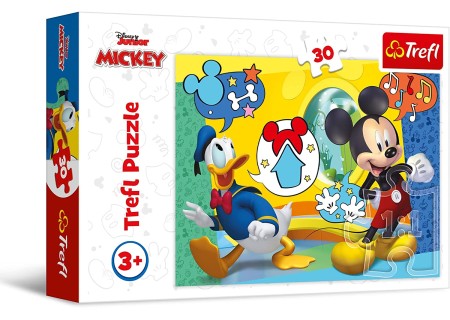 TREFL 18289 Puzzle 30 Myszka Miki i Wesoły Domek