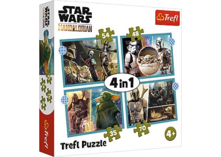 TREFL 34397 Puzzle 4w1 Mandalorian