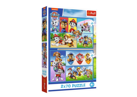 TREFL 34441 Puzzle 2x70 Psi Patrol rządzi