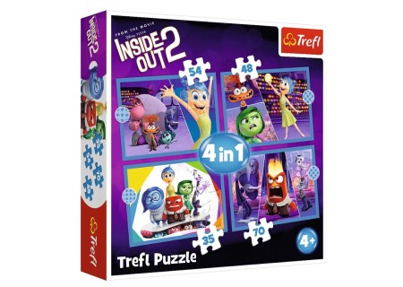 TREFL 34652 Puzzle 4w1 Emocje rządzą