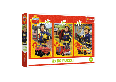 TREFL 34880 Puzzle 3x50 Ekipa z remizy