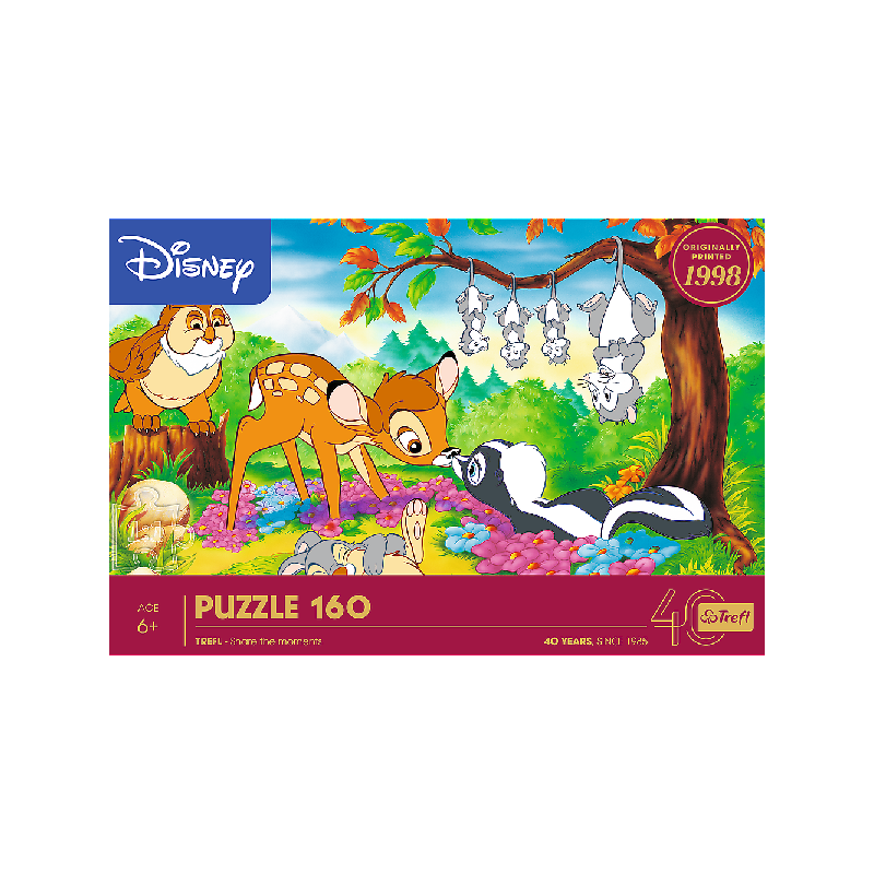 TREFL 40054 Puzzle 160 Bambi i leśni przyjaciele