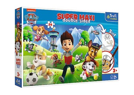 TREFL 41001 Puzzle 24 SUPER MAXI Przygody Psiego Patrolu