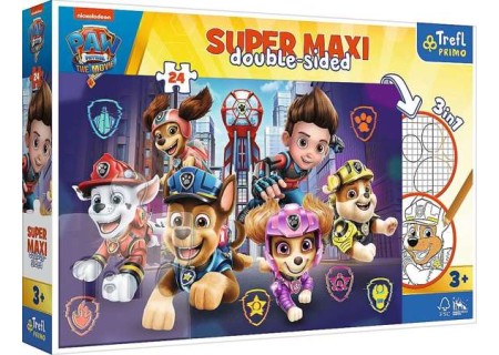 TREFL 41002 Puzzle 24 SUPER MAXI Nowe wyzwanie Paw Patrol