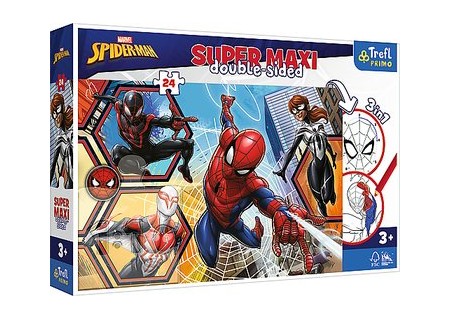 TREFL 41006 Puzzle 24 SUPER MAXI Spiderman wyrusza do akcji