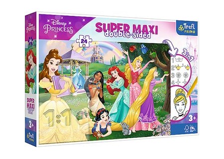 TREFL 41008 Puzzle 24 SUPER MAXI Wesołe Księżniczki