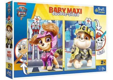 TREFL 43004 Puzzle Baby MAXI 2x10 Radosna drużyna Psiego Patrolu