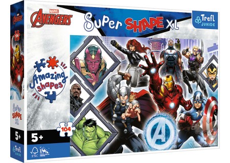TREFL 50018 Puzzle 104 XL Twoi ulubieni Avengersi