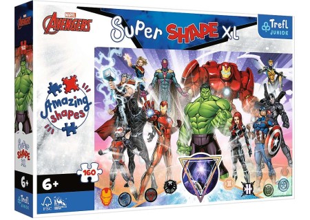 TREFL 50023 Puzzle 160 XL Odwaga Avengers
