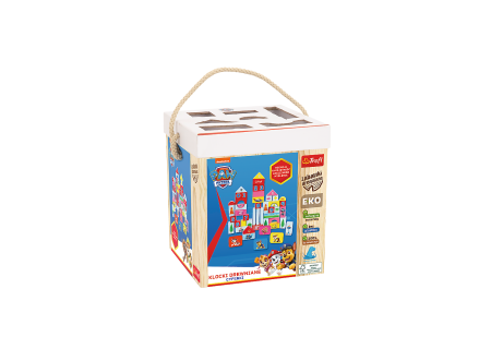 TREFL 61571 Klocki drewniane Paw Patrol Cyferki