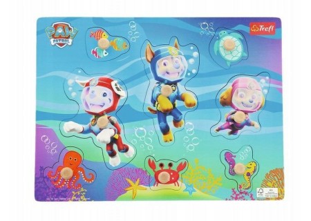 TREFL 61631 Zabawka drewniana - Puzzle medium Paw Patrol