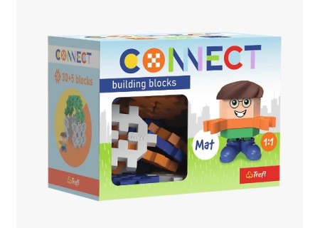 TREFL 62005 Klocki Connect - Basic 35 Boy MAT