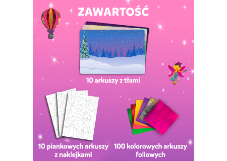 TREFL 62602 Skillmatics Foil Fun Zestaw kreatywny Jednorożce i Księżniczki