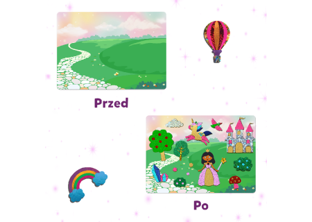 TREFL 62602 Skillmatics Foil Fun Zestaw kreatywny Jednorożce i Księżniczki