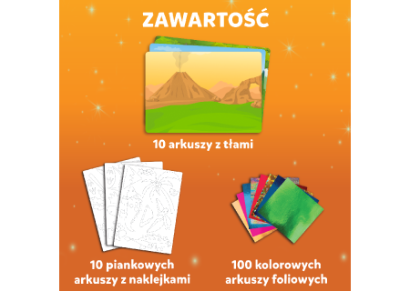 TREFL 62606 Skillmatics Foil Fun Kraina Dinozaurów