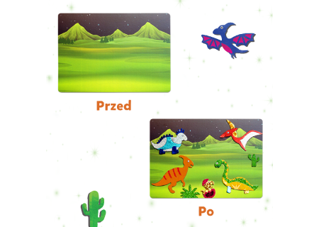 TREFL 62606 Skillmatics Foil Fun Kraina Dinozaurów