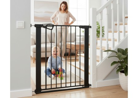 MILLY MALLY 6574 Bramka zabezpieczająca - barierka na schody Guardy 83 Black
