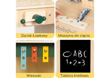 WOOPIE 58250 GREEN Drewniany Warsztat STEM