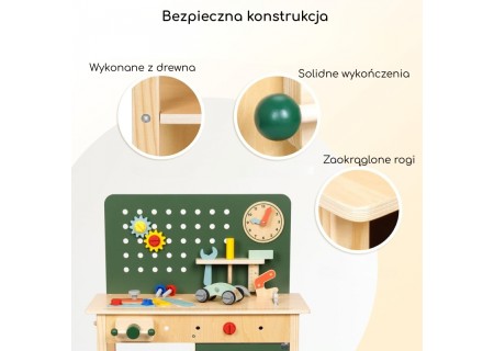 WOOPIE 58250 GREEN Drewniany Warsztat STEM