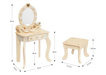 MILLY MALLY 6628 Toaletka Elly Natural